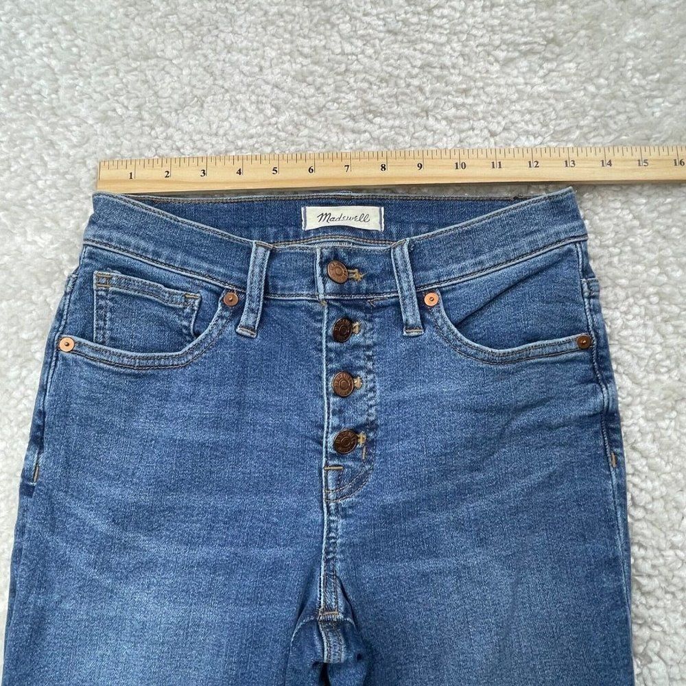 Madewell 9" Mid Rise Skinny Crop Jean Button Fly - Picture 8 of 12